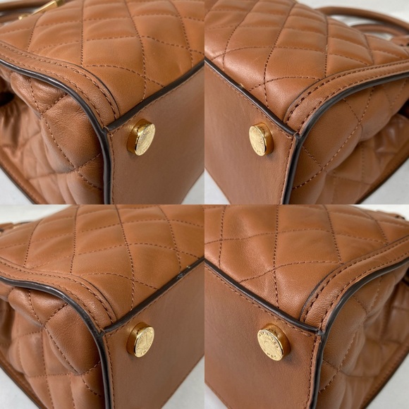 MICHAEL Michael Kors Selma Quilted Leather Large Satchel in Walnut - Picture 9 of 14